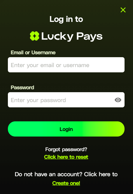 Lucky Pays Login